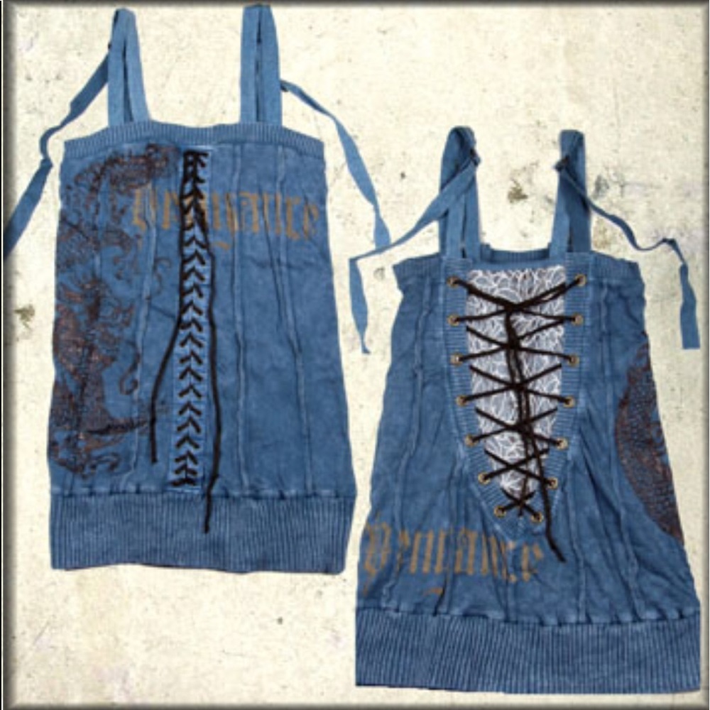 Salvage tank top tunic